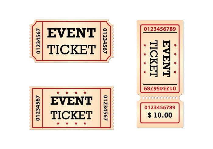 700x490 Free Tickets Set Vector