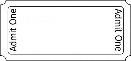 425x198 Generic Ticket Clip Art Free Vector In Open Office Drawing