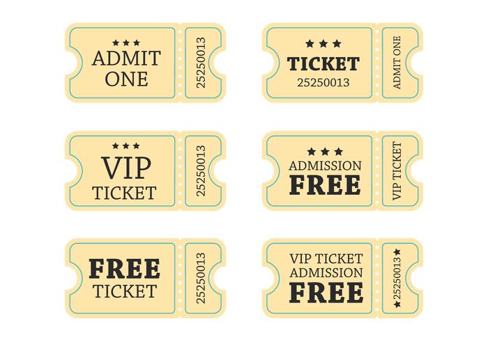 700x490 Retro Concert Ticket Vector