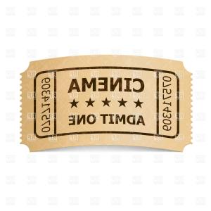 300x300 Retro Style Cinema Ticket Vector Clipart Hoodamathrun
