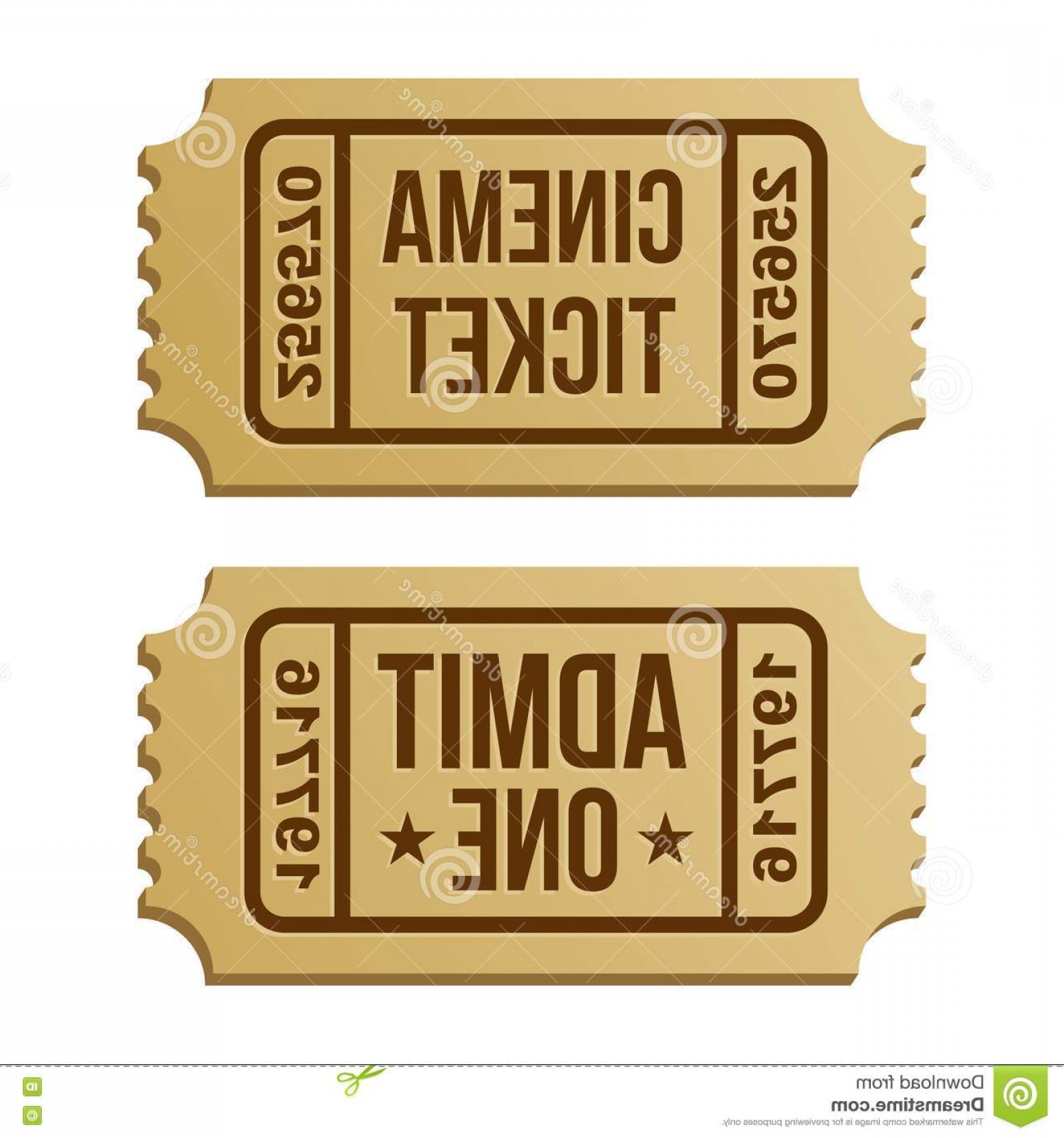 1560x1668 Royalty Free Stock Photos Retro Cinema Ticket Vector Illustration