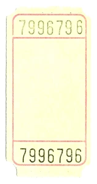 315x600 Vintage Theatre Tickets Vector Template Golden Ticket Word Gift