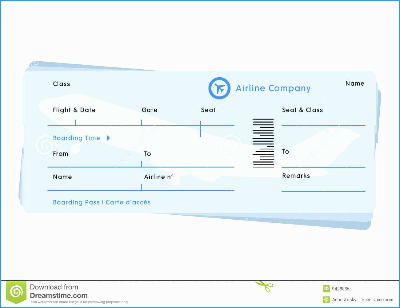 1300x1000 Airline Ticket Invitation Template Free Download Lovely Airline