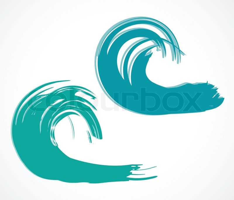 Two Of Wave Vector Illustration Stock Vector Colourbox 800x685 Two Of Wave Vector Illustration Stock Vector Colourbox