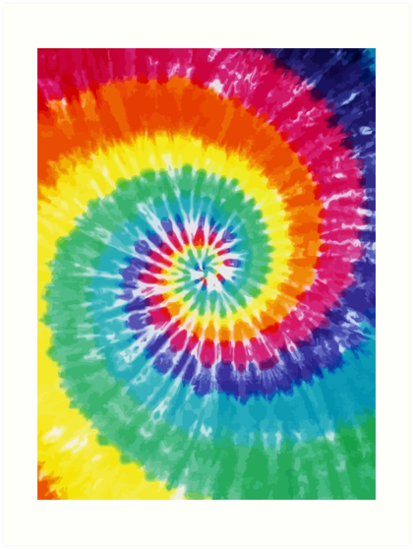 413x549 Tie Dye Vector Art Art Print