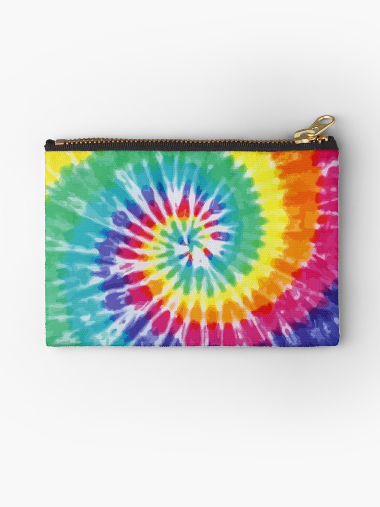 750x1000 Tie Dye Vector Art Zipper Pouch