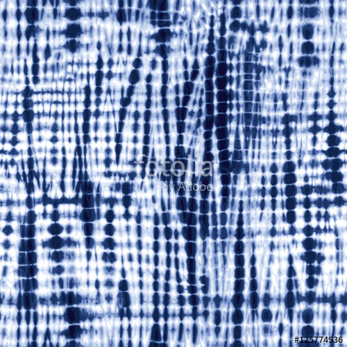 500x500 Indigo Blue Tie Dye Pattern Editable Vector Seamless Repeat