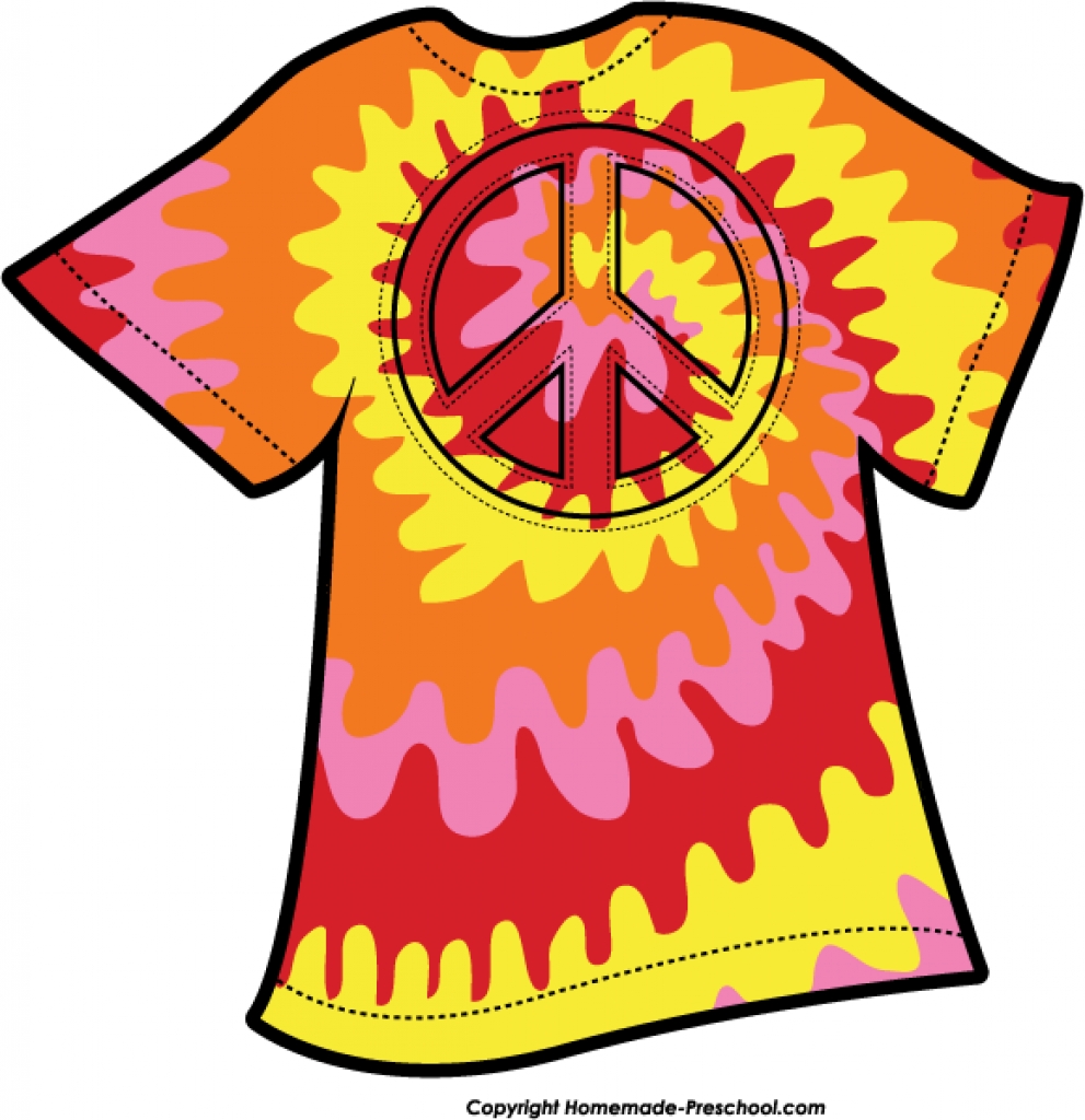 991x1024 T Shirt Free Peace Sign Clipart With Regard To Tie Dye Shirt