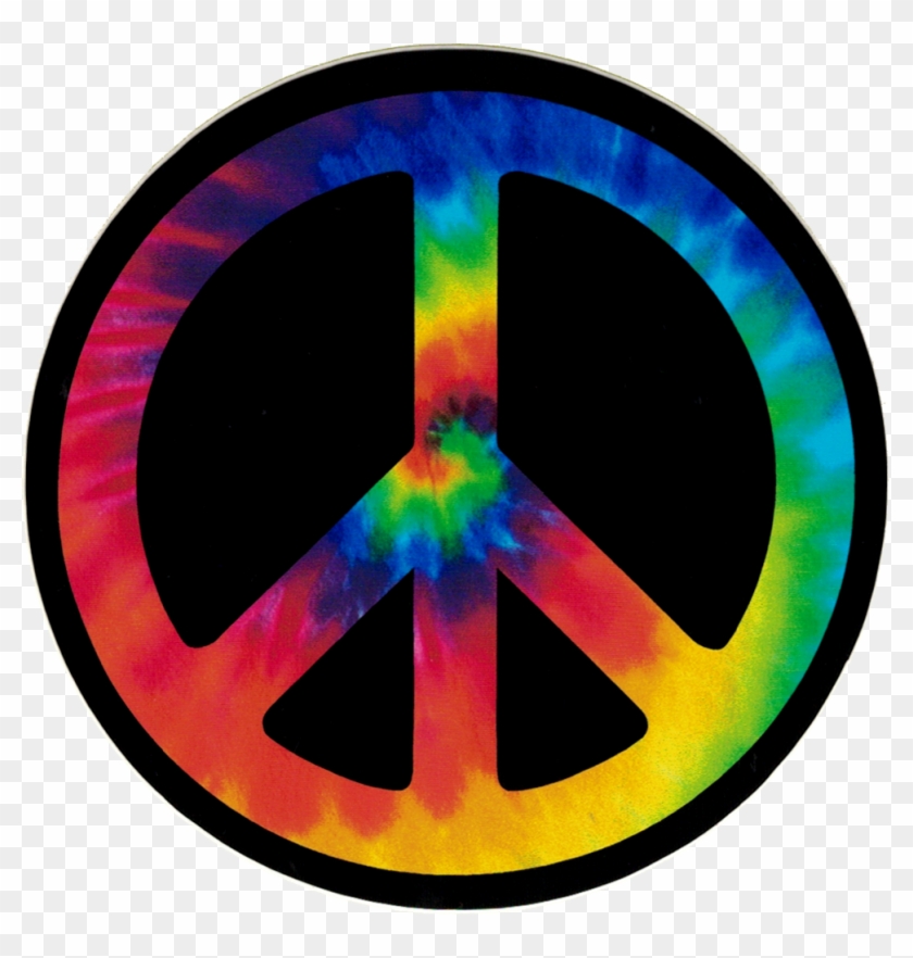 840x882 Tie Dye Peace Sign, Hd Png Download