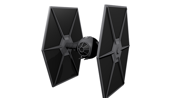 Raster To Vector Tie Fighter On Behance 600x338 Raster To Vector Tie Fighter On Behance