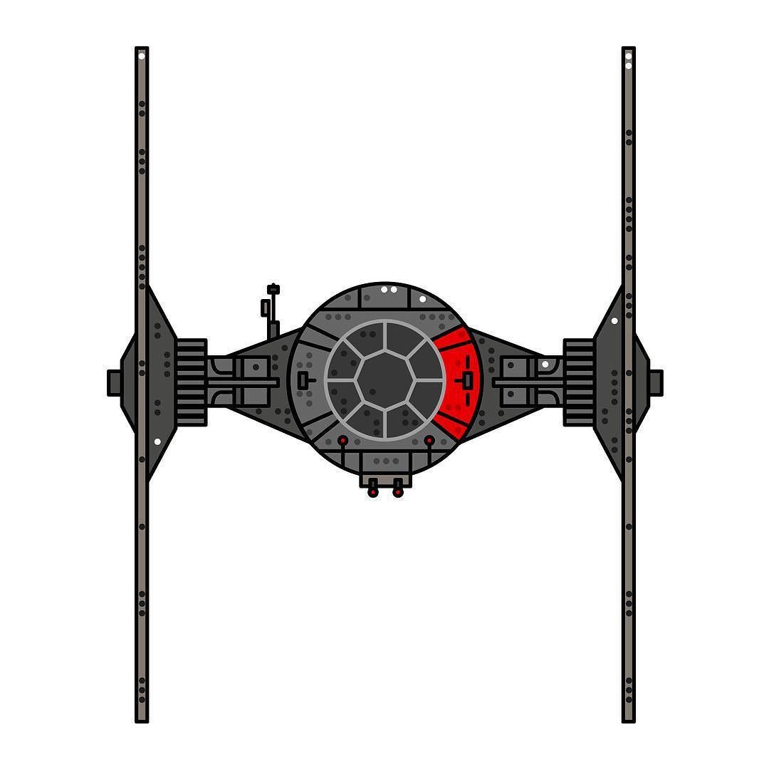 1080x1080 D The Tie Fighter Tie Fighters' Solar Panels Power A Twin Ion