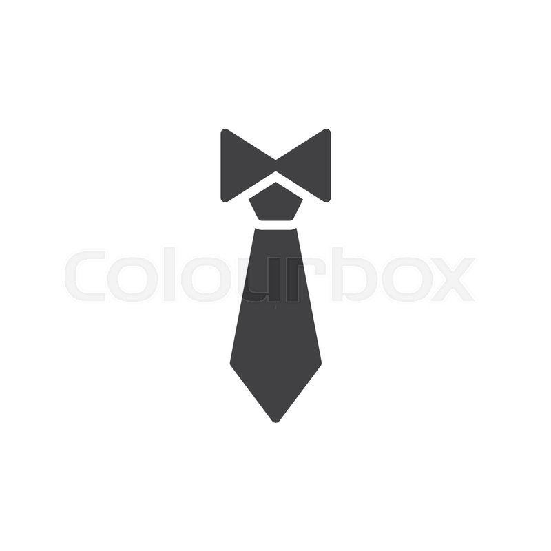800x800 Tie Icon Vector, Filled Flat Sign, Stock Vector Colourbox