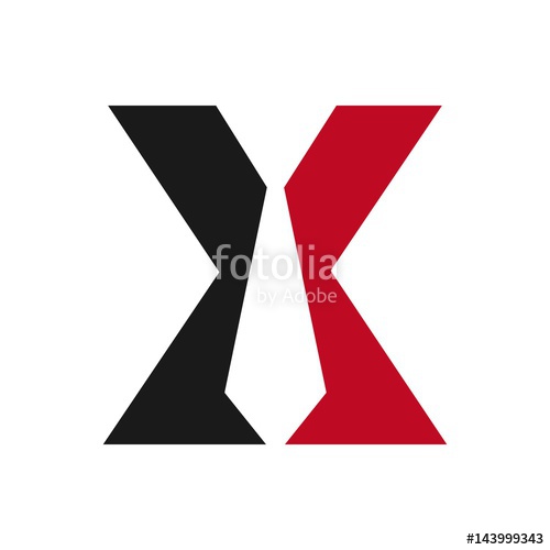 500x500 Letter X Logo Vector Tie Logo Stock Image And Royalty Free
