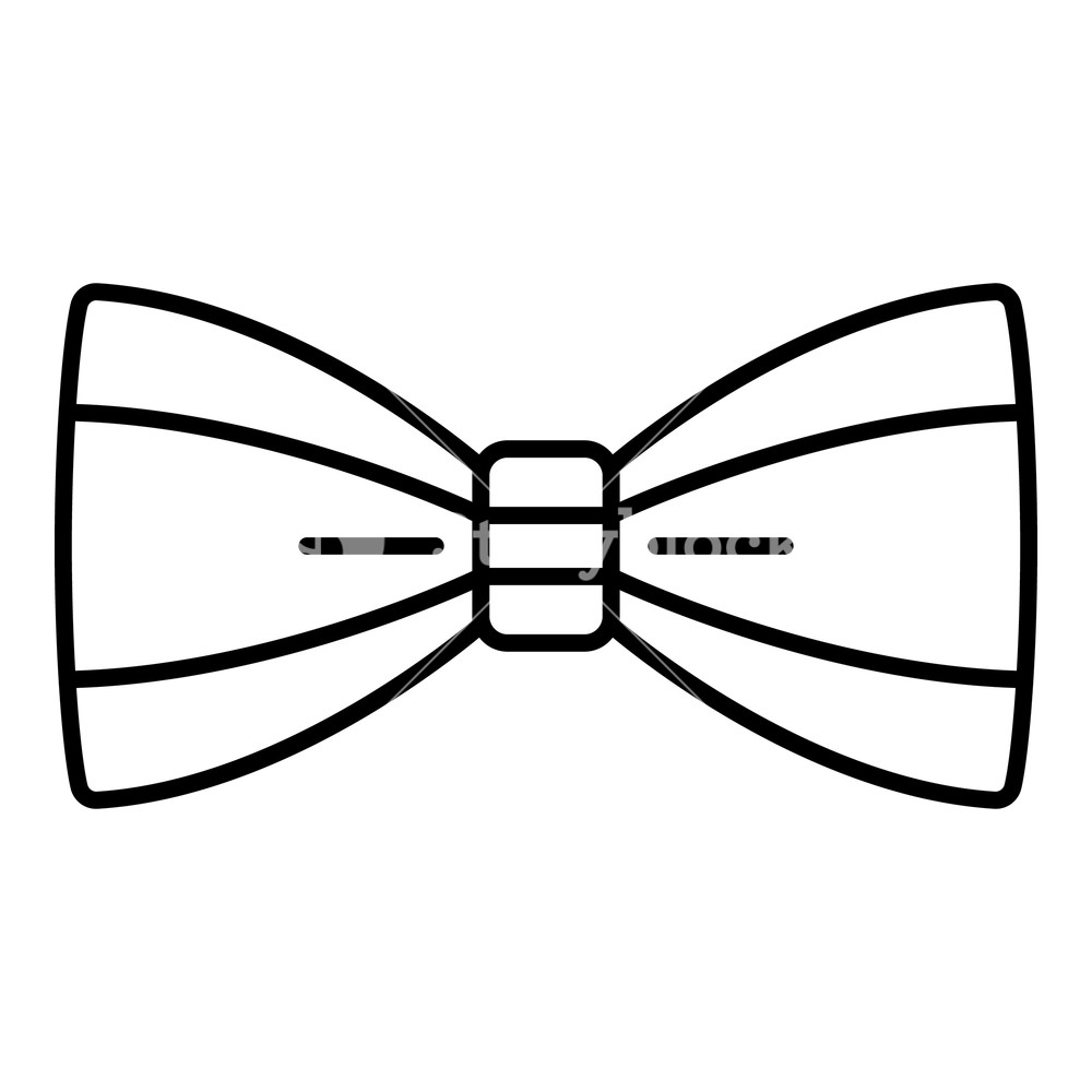 1000x1000 Man Bow Tie Icon Outline Man Bow Tie Vector Icon For Web Design