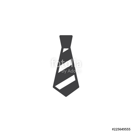 500x500 Tie Vector Icon Filled Flat Sign For Mobile Concept And Web