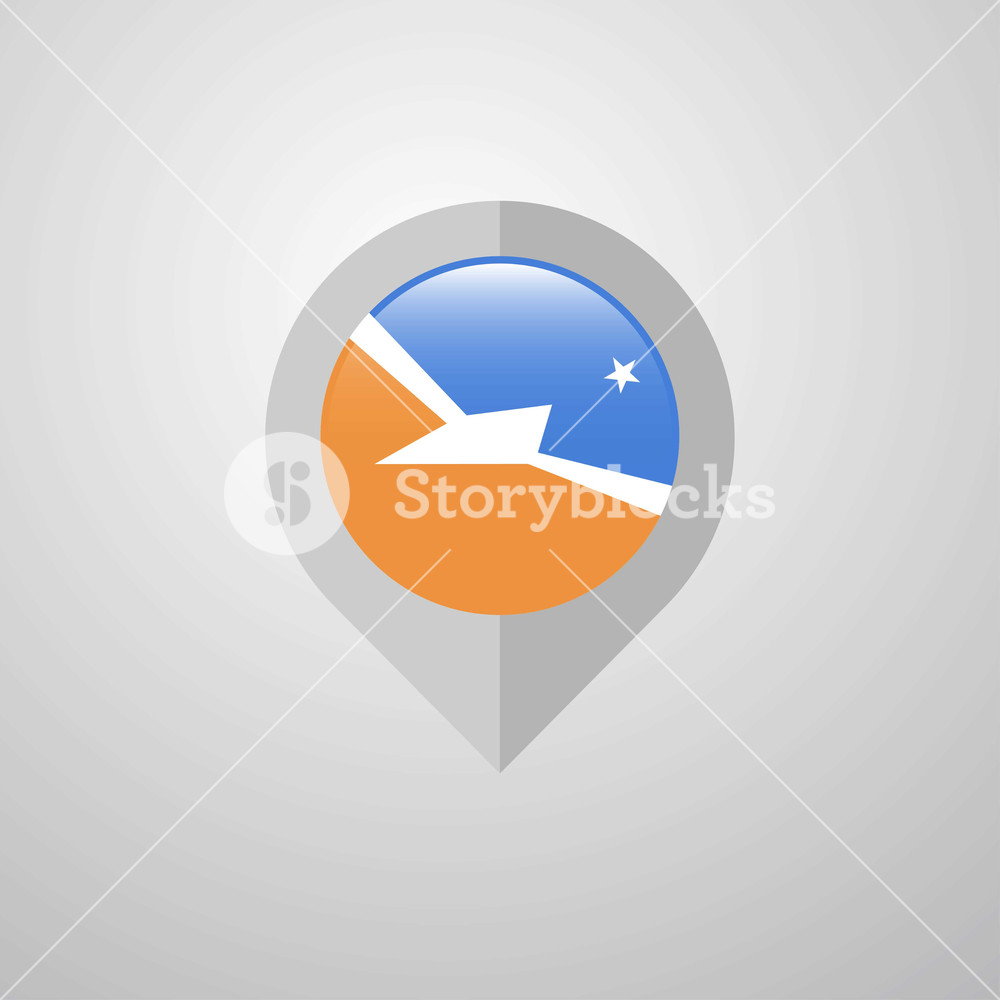 1000x1000 Map Navigation Pointer With Tierra Del Fuego Province Argentina