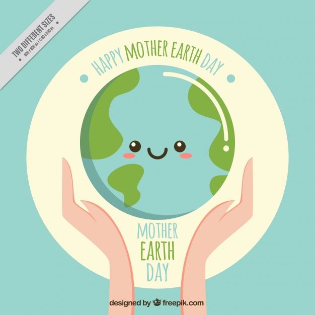 626x626 Nice Earth Day Vintage Background Free Vector Dlia Kalendarika