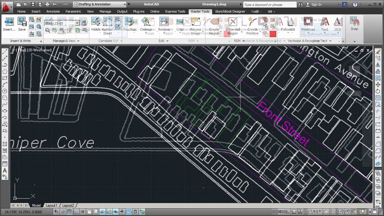 1280x720 Autocad Raster Design Raster To Vector Conversion