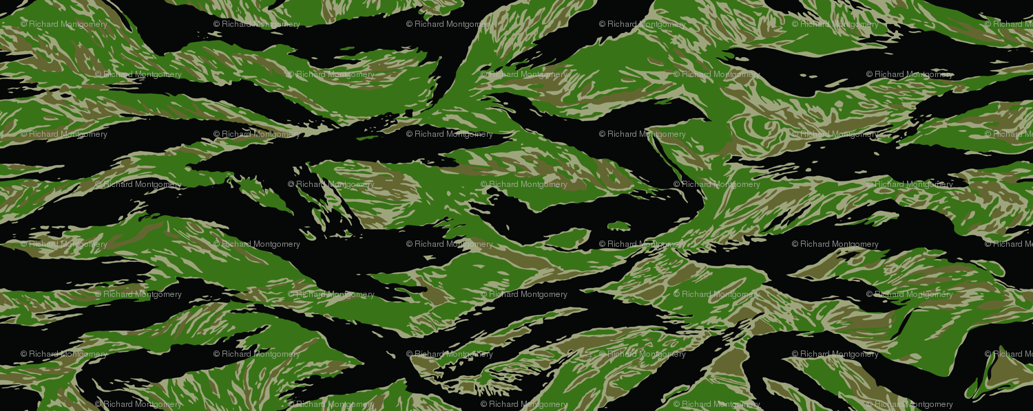 1500x598 Tiger Stripe Camo, Darker Colors Wallpaper