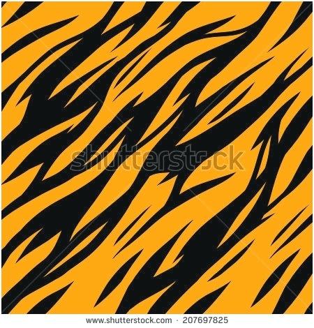 450x470 Tiger Stripe Stencil