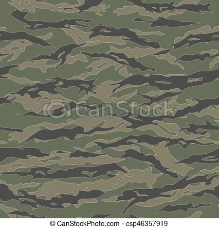 450x470 Classic Tiger Stripe Camouflage Seamless Patterns Vector