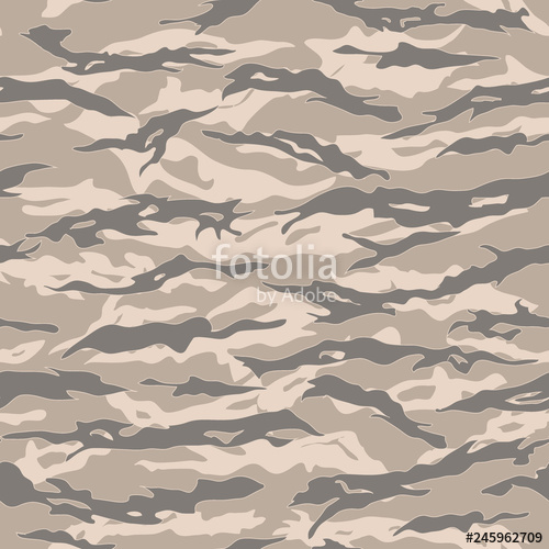 500x500 Desert Tiger Stripe Camouflage Seamless Patterns Stock Image