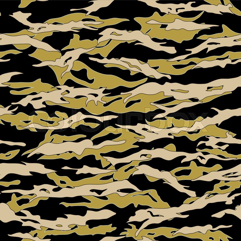 800x800 Jungle Tiger Stripe Camouflage Stock Vector Colourbox