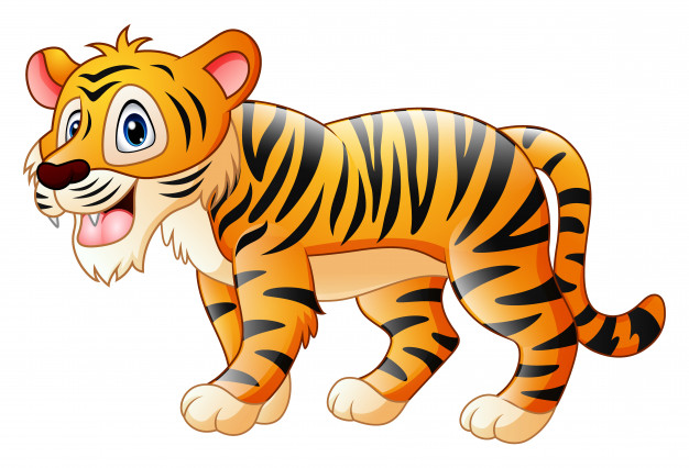 Tiger Cartoon Vector at Vectorified.com | Collection of Tiger Cartoon ...