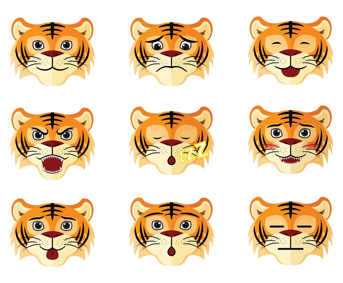1136x936 Free Cartoon Tiger Icons Vector Vector Art Graphics