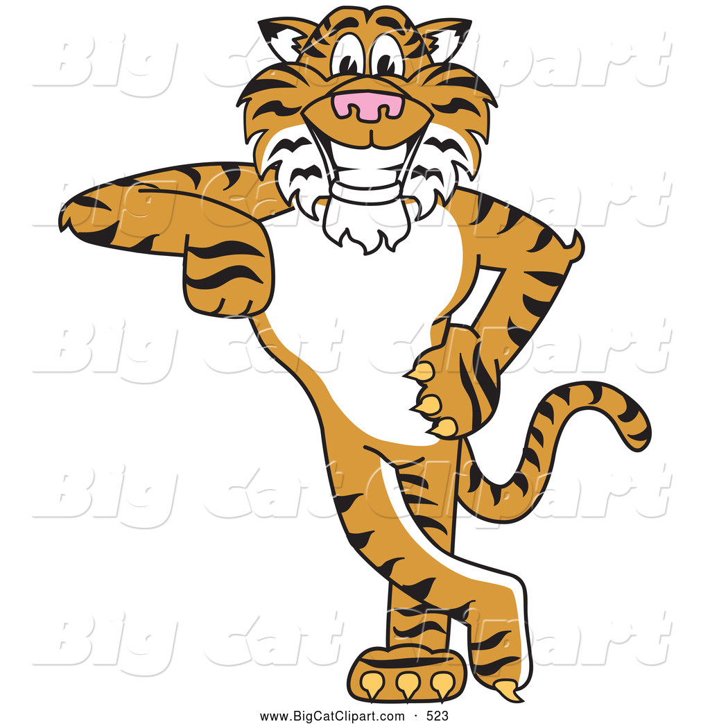 1024x1044 Big Cat Cartoon Vector Clipart Of A Friendly Tiger Character