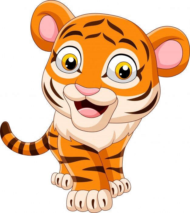 626x701 Happy Tiger Cartoon Vector Premium Download