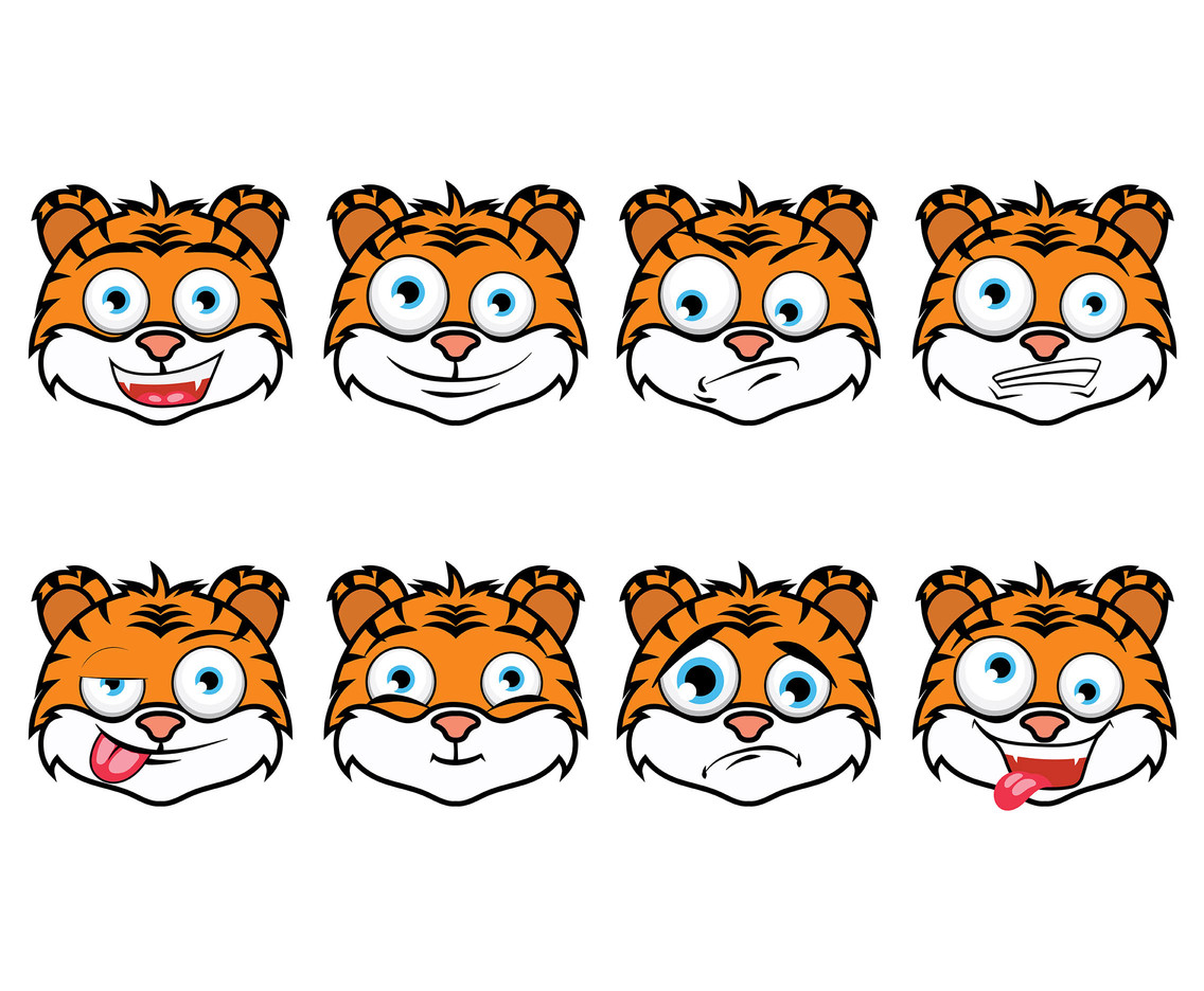 1136x936 Cartoon Tiger Vector Vector Art Graphics