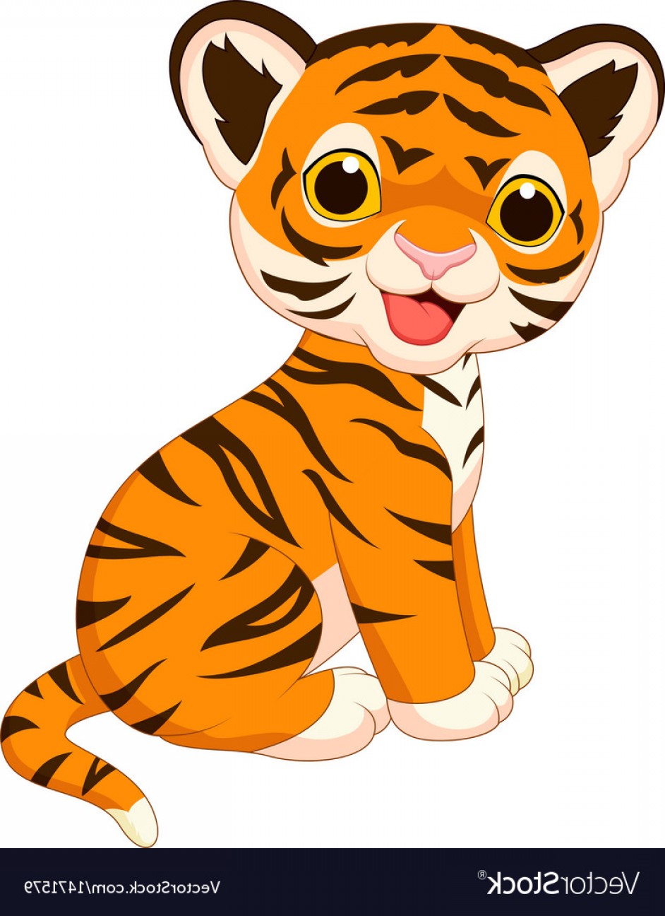 Tiger Cartoon Vector at Vectorified.com | Collection of Tiger Cartoon ...