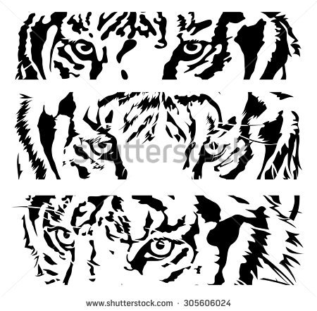 450x442 Tiger Eyes Silhouette