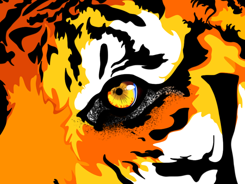 800x600 Tiger Eyes Vector