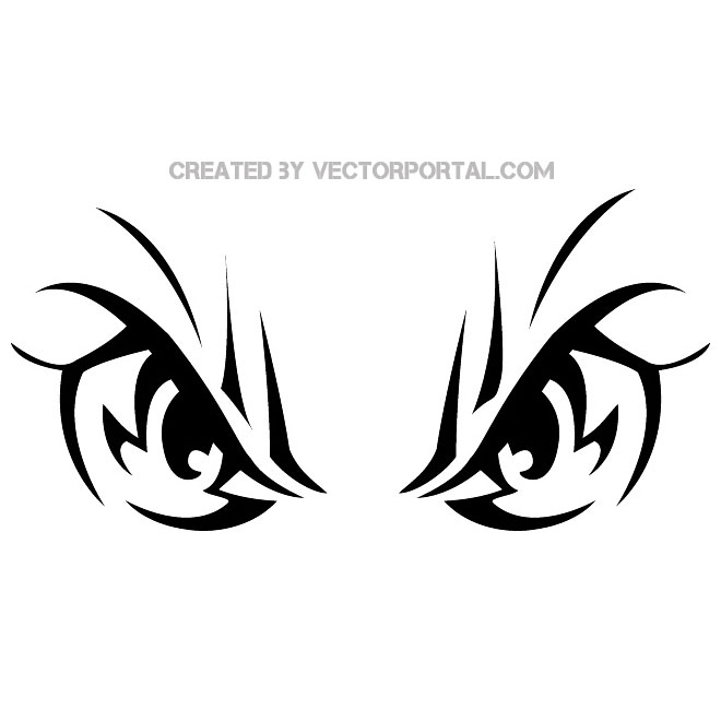 660x660 Angry Eyes Image Free Vector