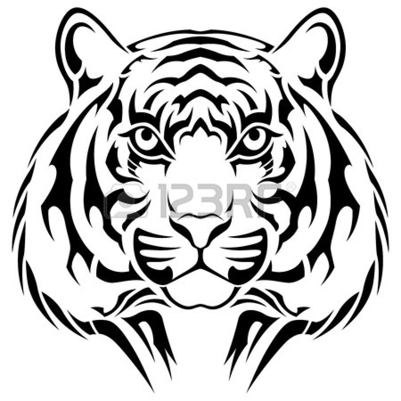 1350x1350 Vector Tribal Tiger Eyes