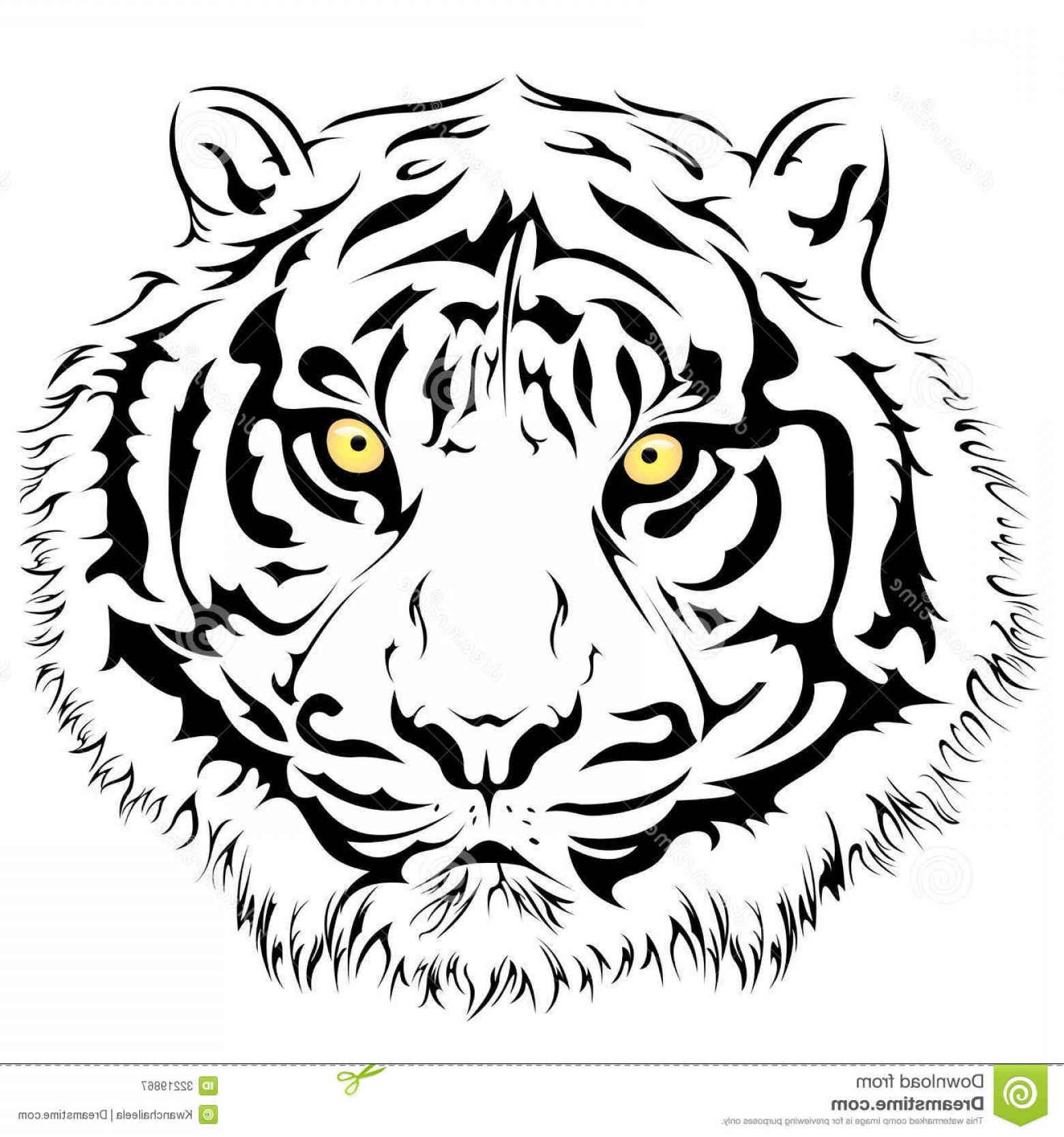 Tiger Face Vector at Vectorified.com | Collection of Tiger Face Vector ...