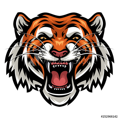 Download Tiger Face Vector at Vectorified.com | Collection of Tiger ...