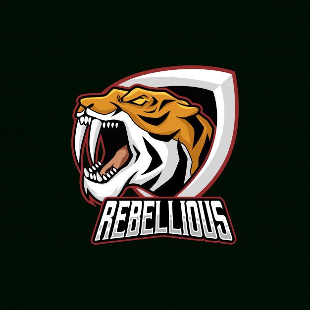 626x626 Tiger Head Vector Illustration Esport Mascot Logo Premium Vector