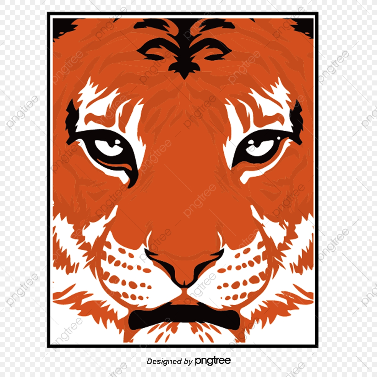 1200x1200 Tiger Head Vector Material, Tiger Vector, Head Vector, Head