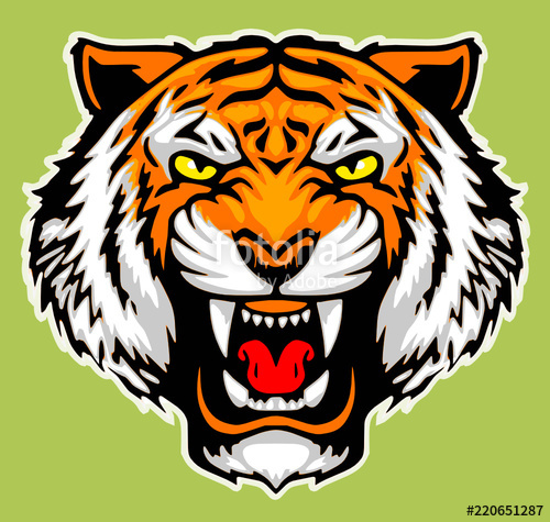 500x475 Tiger Head Vector Tattoo Stock Image And Royalty Free Vector