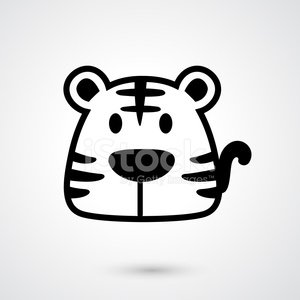 300x300 Tiger Icon Vector Premium Clipart