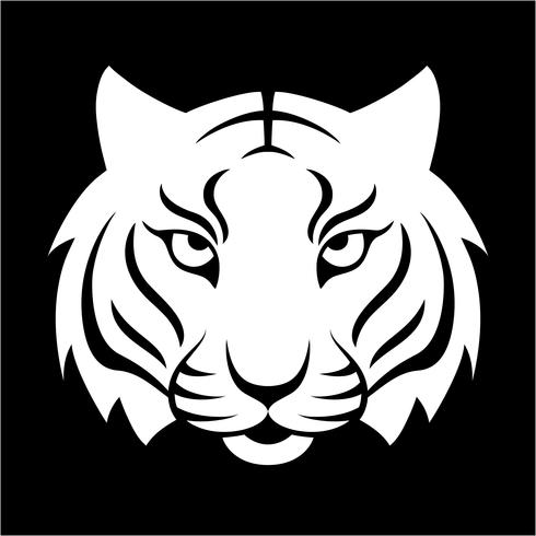 490x490 Tiger Icon Vector Illustration For Logo Design, T Shirt Print