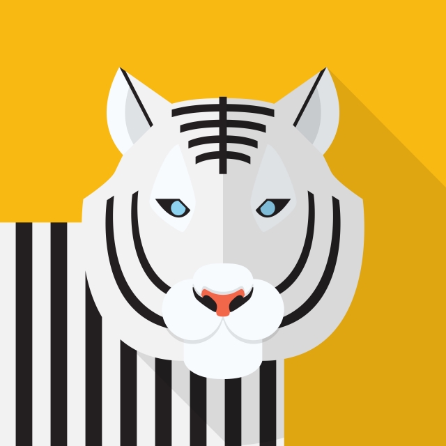 640x640 White Tiger Icon, Tiger, Wild, Animal Png And Vector