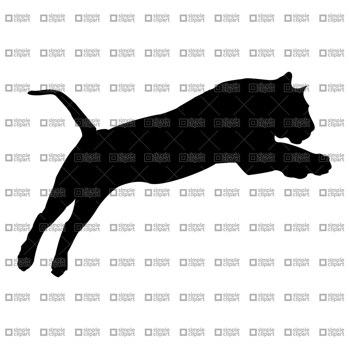 Tiger Jumping Silhouette 1200x1200 Tiger Jumping Silhouette