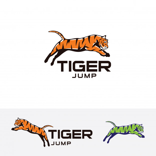 Tiger Jump Vector Logo Template Vector Premium Download 626x626 Tiger Jump Vector Logo Template Vector Premium Download