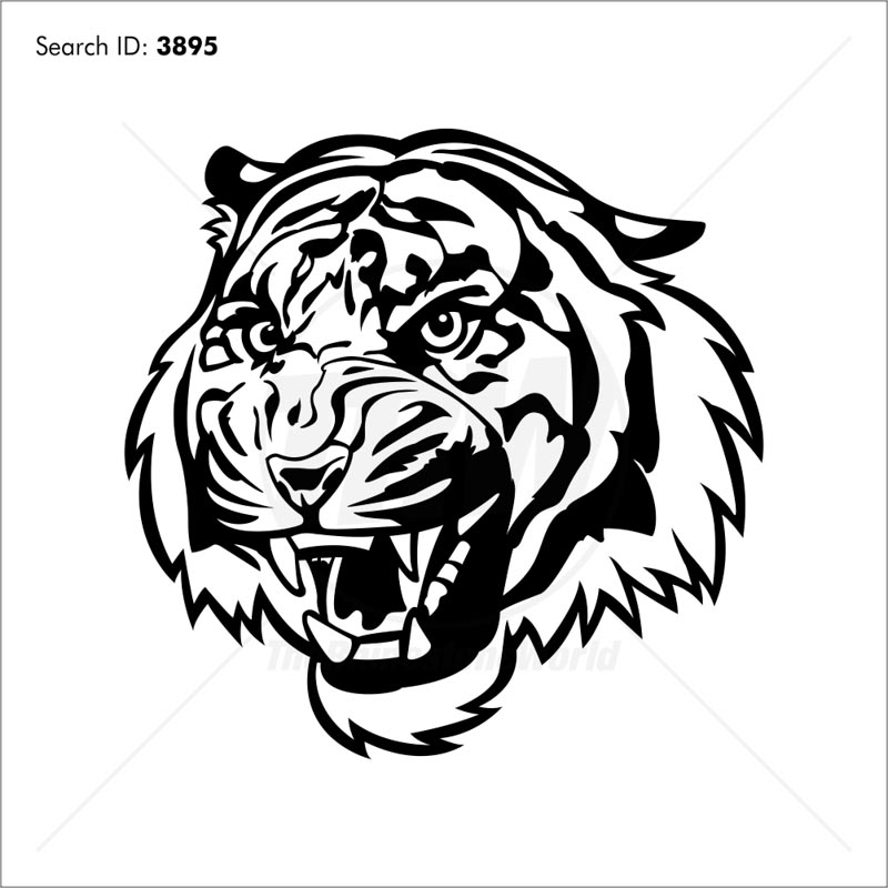 800x800 Tiger Vector Mascot