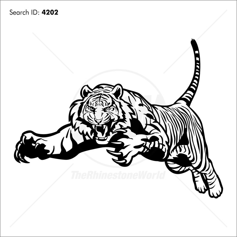 800x800 Tiger Vector Mascot