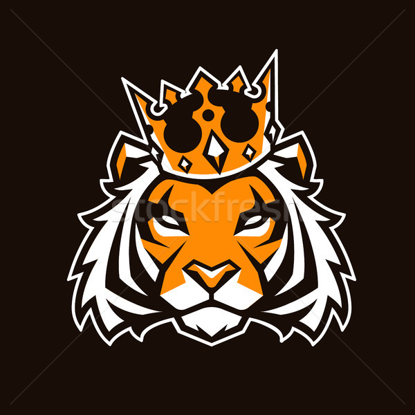 Tiger In Crown Vector Mascot Vector Illustration Sergey Kandakov 600x600 Tiger In Crown Vector Mascot Vector Illustration Sergey Kandakov